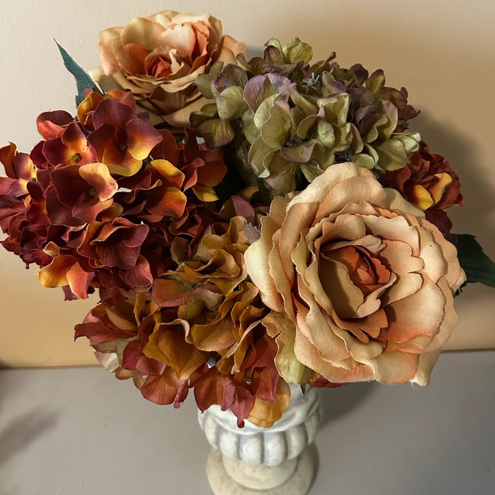 Autumn Hydrangea And Rose Bouquet
